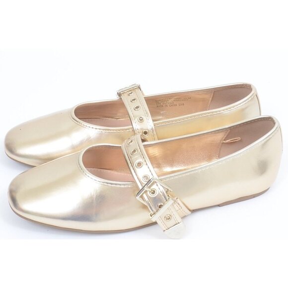 Steve Madden Shoes - Steve Madden Women's 10M Gold Metallic Mary Jane Flats Cosplay School Fairy